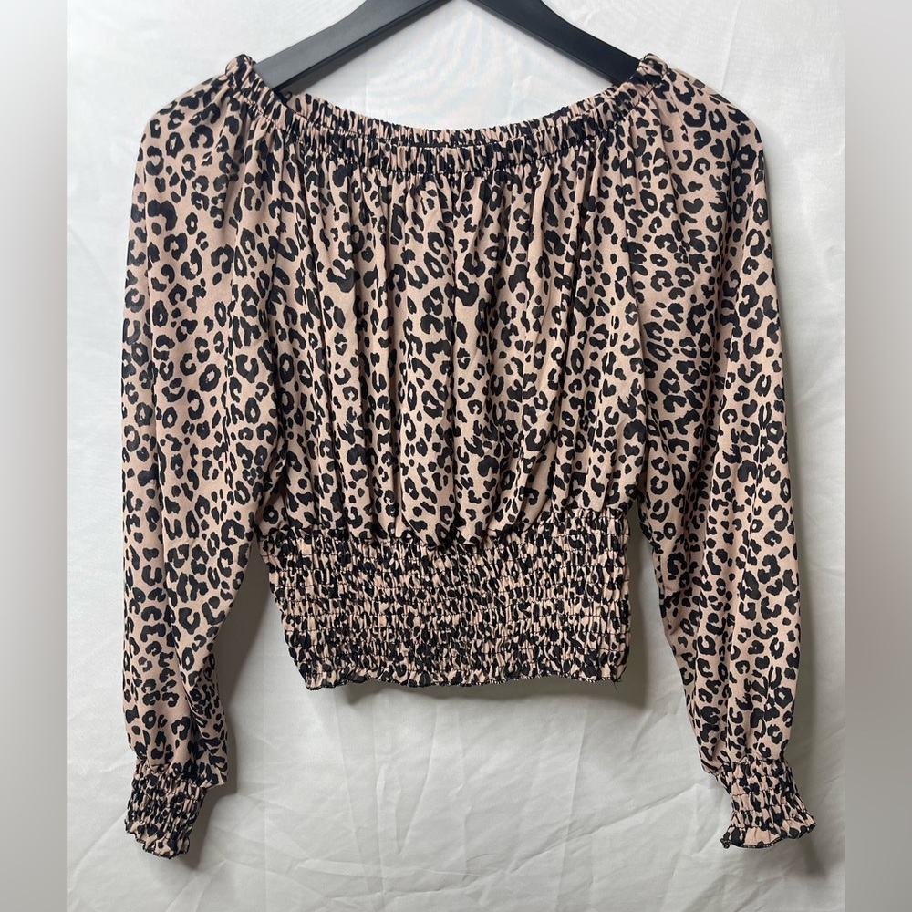 Boohoo animal print top